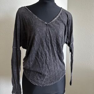 Y2K Freepeople plunge v neck top